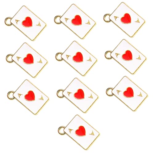 Abaodam 50 Pçs Pulseiras De Pingente De Pôquer Joias Chaveiro De Desenho Animado Joias Para Artesana