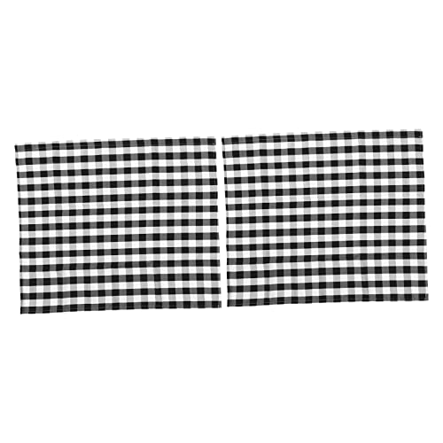 Cortinas de cocina Cabilock de poliéster premium con cenefa elegante 2