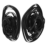 MAGICLULU 100 Stück Ersatz Flachband Gummiriemen für Kassettenrekorder Plattenspieler DVD Player Gemischte Größen 40–135mm Robustes Material Kompatibel für Kassettenspieler und