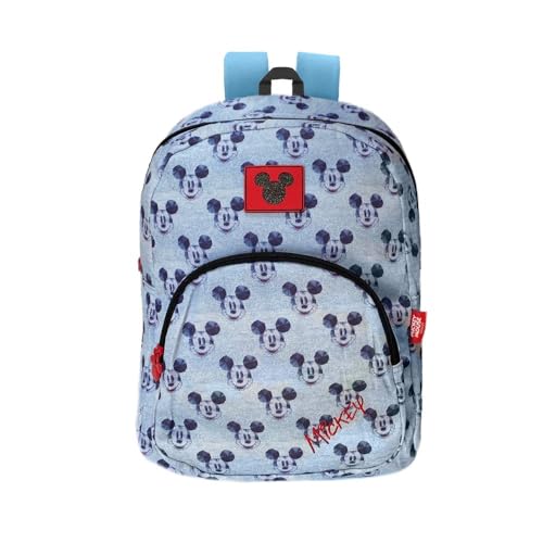 Mochila Luxcel Mickey Mouse Bmk78647 14 Litros Azul