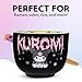 Silver Buffalo Sanrio Hello Kitty and Friends Kuromi Ceramic Ramen Noodle Rice Bowl with Chopsticks, Microwave Safe, 20 Ounces