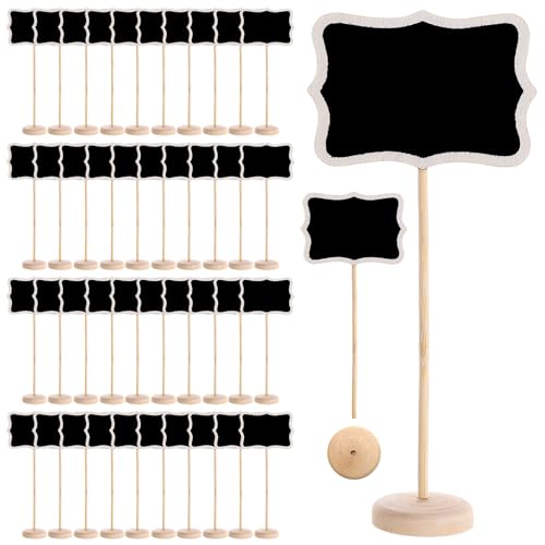 Mini tableaux noirs en bois avec support pour créer des souvenirs de fête inoubliables