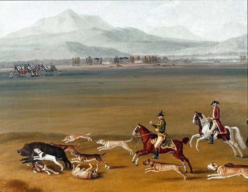 Lienzo Ferdinando Iv a caccia di cinghiali Jacob Hackert Impresión Pared 60x90cm