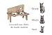 Feliformia® Futternapf für Katzen, 600 ml, Ständer aus Holz mit zwei erhöhten Schüsseln aus Edelstahl