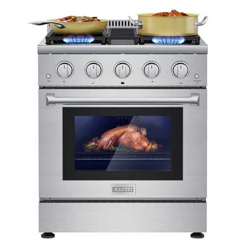Empava Freestanding Slide-In Gas Range, Single Oven 4.2 cu.