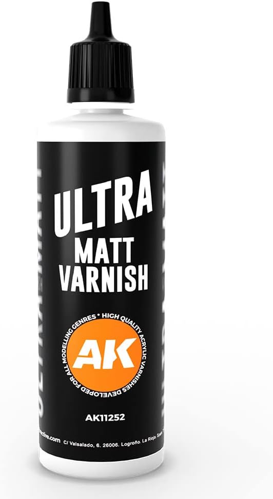 AK Interactive - Ultra Matt Varnish 100ml - AK11252, Transparent