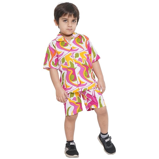 AJ DEZINES Kids Cotton Shirt Shorts Half Sleeves Printed CO-ORDS Set For Boys - Review, Price and Buying Guide