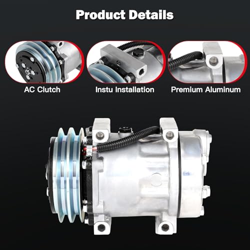 Image of Air Conditioning Compressor Fit for Ford E-350 /450 Super Duty 5.4L 6.0L