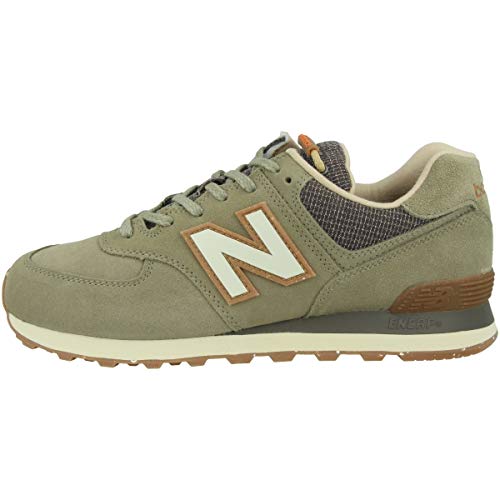 Image of New Balance Men's 574 V2 Premium Sneaker, Covert Green /Turtledove, 10 M