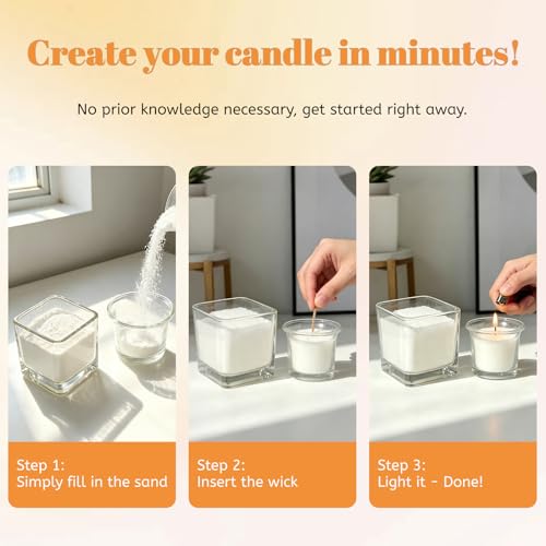 Arena aromática para velas con 20 mechas de cera MOONJAR miniatura 5