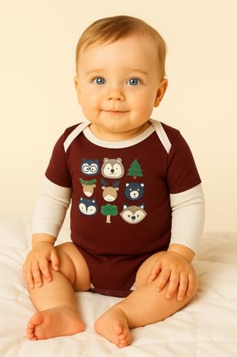 Image of TuddyBuddy 100% Cotton Romper /Jumpsuit /Bodysuit Set for Baby (Pack of 2 Playsuits)