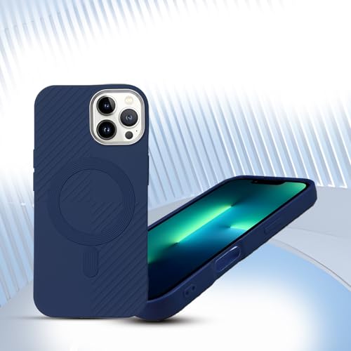 Image of AIBEX Hybrid iPhone 13 Pro Back Cover Case Compatibe with Mag Saf | Shockproof Design |Camera Protection Bump | Back Cover Case for iPhone 13 Pro (PC, TPU) (Blue)