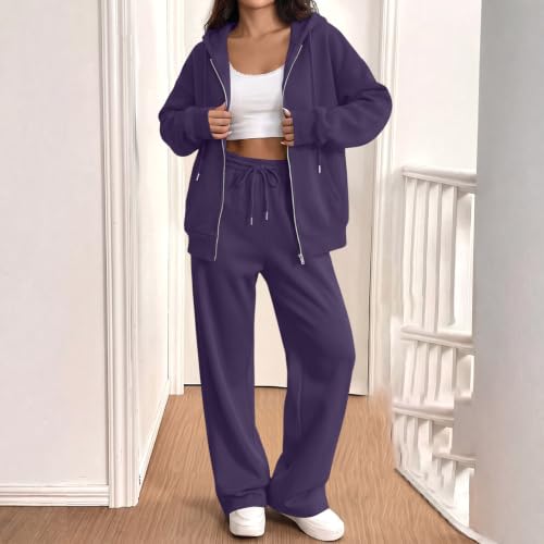 SdGgsgv Sweat Sets Women Zip Up Jacket Joggers Pants Workout Track Suits - image 2
