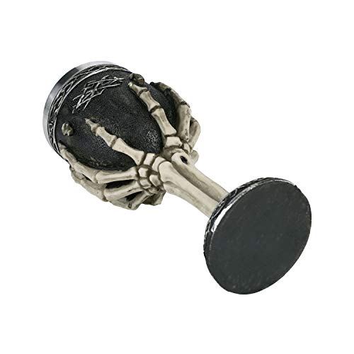 Itoda Gothic Skull Goblet Wine Chalice Finger Cup Vikings Halloween Ossuary Skeleton Coffee Drinking Party Mug Medieval Warrior Dragon Pirate Resin Body Stainless Steel Cup Decorative #TOP2