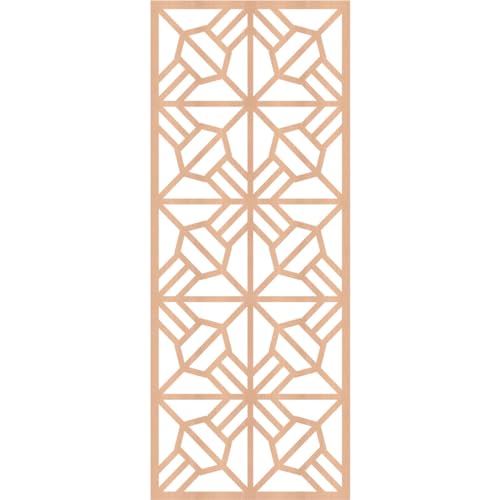Image of 15 3 /8 inchW x 39 3 /8 inchH x 3 /8 inchT Auburn Decorative Fretwork Wood Wall Panels, Alder