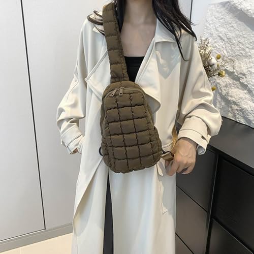 Women's Crossbody Bags for Puffer Bag Quilted Sling Bag, Outdoor Cycling Large Capacity Chest Bags3