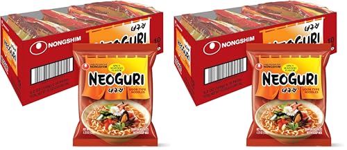 Nongshim Neoguri Spicy Seafood with Udon-Style Noodle,4.2 Ounce,(Pack of 20)