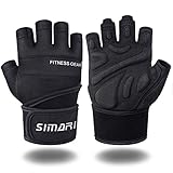 SIMARI Workout Gloves Mens and Women Weight Lifting Gloves with Wrist Support for Gym Training, Full Palm Protection for Fitness, Weightlifting, Exercise, Hanging, Pull ups