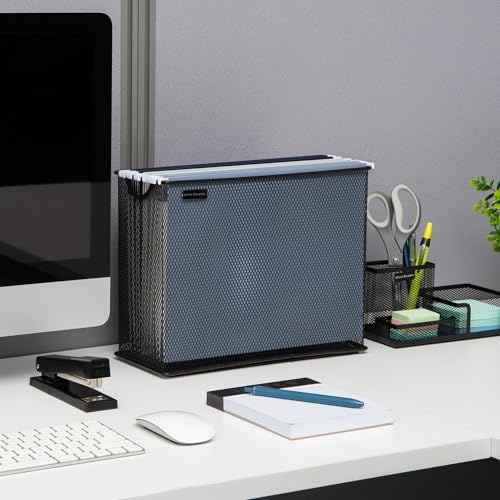 Mind Reader FILEBASK-BLK Vertical File Storage, Desktop Organizer thumb #2