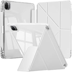 A-BEAUTY Case for Xiaomi Pad 5/5 Pro 11 Inch Slim Y-Stand Cover White