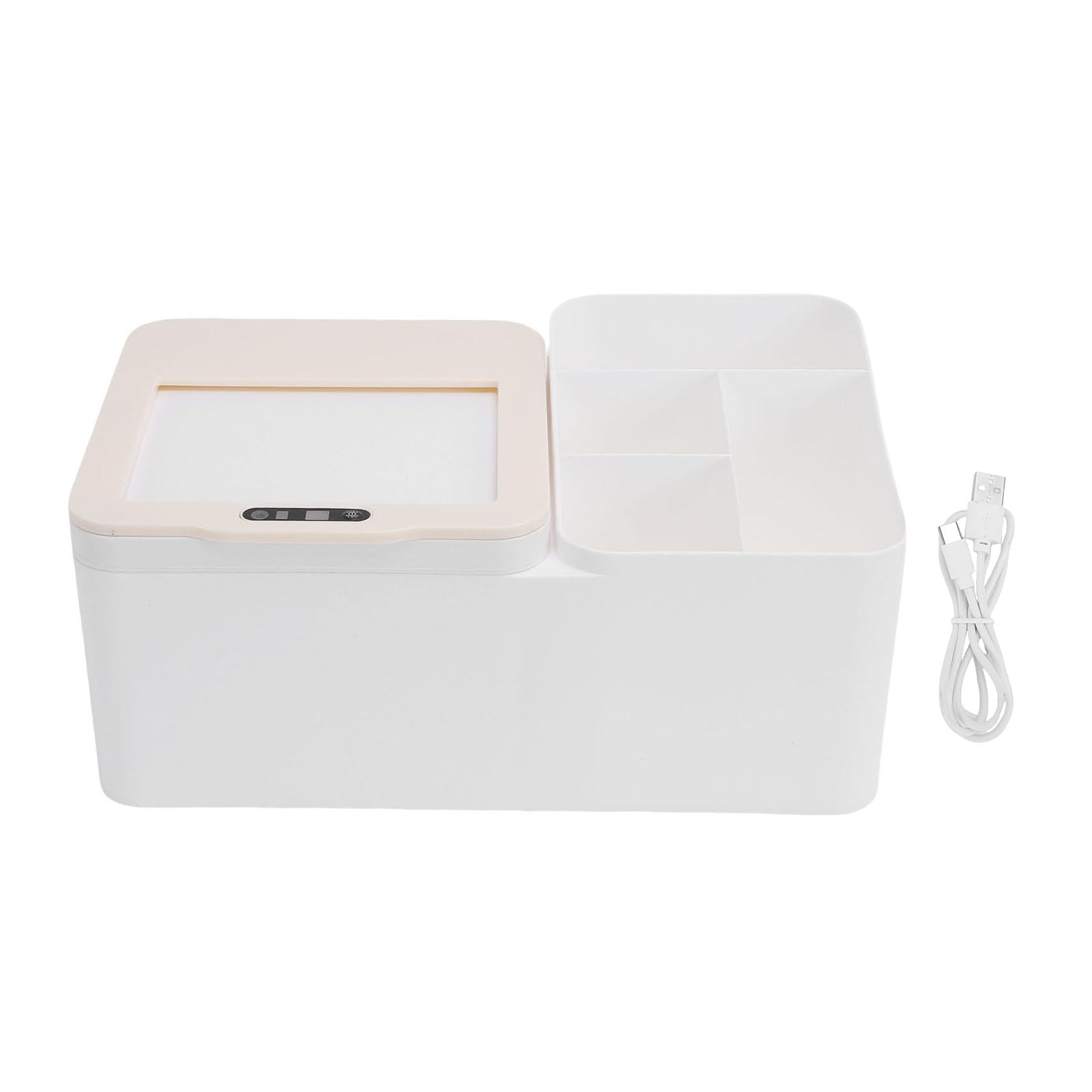 Boîte de rangement de bureau avec capteur intelligent AUNMAS pour fournitures