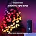 Twinkly Strings USB-C Pearl-Shaped Light String with 100 RGB LEDs. 20 Feet. Green Wire. App-Controlled. USB-C-Powered. Indoor Smart Home Lighting Decoration