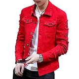 Haitpant Male Korean Denim Jacket Coat Spring Broken Hole Loose Tooling Casual Blazer Jackets