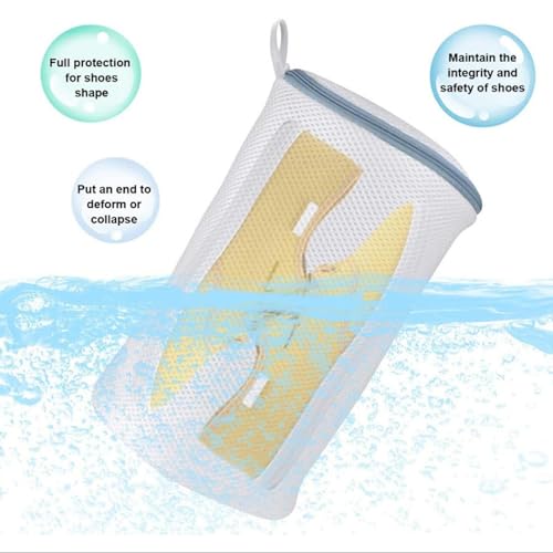 Bolsa para máquina de lavar sapatos, Bolsa para máquina de lavar,Saco de lavagem de malha de tênis -