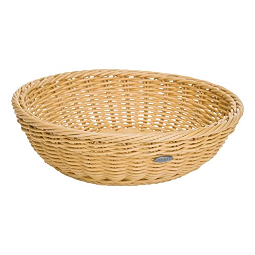Westmark Panier en Osier, Convient pour l'Hôtellerie et la Restauration, Rond, Ø env. 29 cm, Hauteur : env. 9 cm, Fibre synthétique, Saleen Edition, Beige...