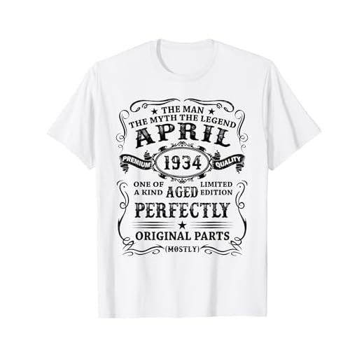 Abril 1934 Regalos 90 Años Cumpleaños Hombre Hecho En 1934 Camiseta