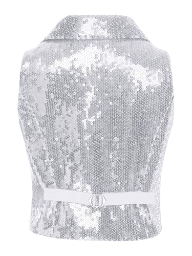 Gilet pour garçons col V sans manches parfait pour gala de danse - 4