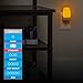 GE Sleeplite Night Lights Plug Into Wall, Dusk to Dawn Sensor, Ambient Lighting, Sleep Aid, Bathroom Décor, LED Lights for Bedroom, Apartment Essentials, Smart Home,86153, Amber, 4 Pack