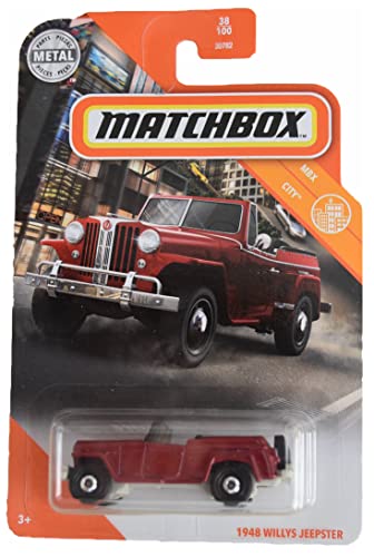 DieCast Matchbox 1948 Willys Jeepster Rojo