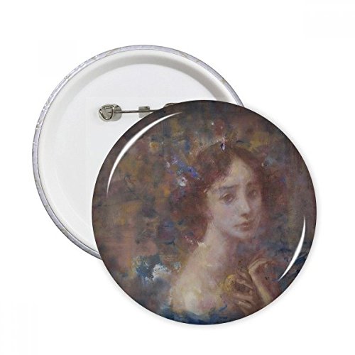 Peinture à l'huile en badge broche XJJ pour customiser vos vêtements