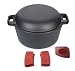 Produktbild Pinnacle Cookware - 4.73 Liter / 5 Quart Gusseisen Double Dutch Oven/Casserole Dish