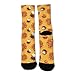 MZERSE Fashion Socks Soft Microfiber Polyester Winter Warm Calf Crew Socks Orange Realistic Waffles Food, Short Fuzzy Seamless Daily Casual for Trekking Exercise