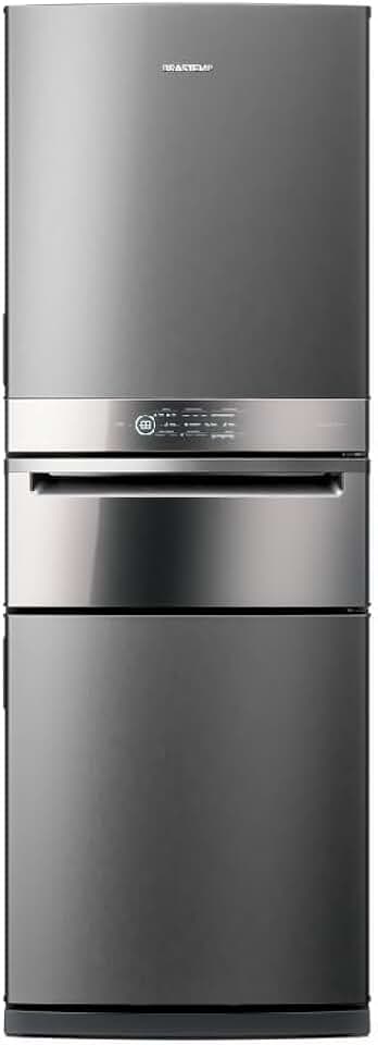 Geladeira Brastemp Inverse 3 Frost Free 419 litros cor Inox com Freeze Control Pro-BRY59CK 110V