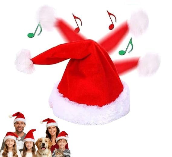 Elektrische Weihnachtsmütze Singend Tanzend mit Musik, interaktive...