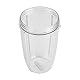 Samfox Saftbecher für Saftbecher, 45 ml, transparent, kompatibel mit NutriBullet Nutri 900 W