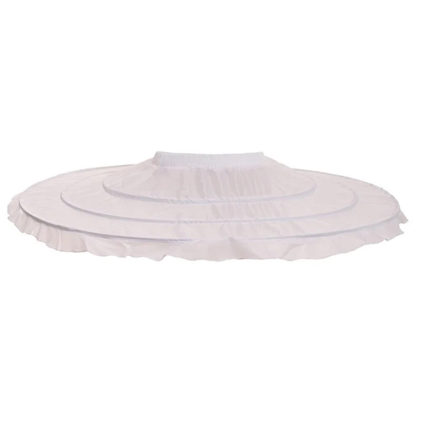 Cguohu White Pannier Petticoat Lady Ballet Skirt Crinoline Hoop Bustle Tutu Petticoat Underskirts