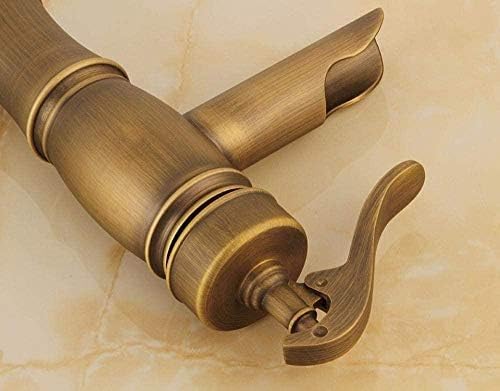 Robinet de salle de bain cascade avec mitigeur rétro en laiton robuste