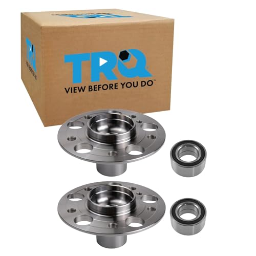 TRQ Passenger Side Driver & Passenger Side Wheel Bearing & Hub Kit Compatible with 2002-2007 Mercedes-Benz C230 2001-2005 C240 1998-2007 C280 2002-2004 C32 AMG C320 2006-2007 C350 2005-2006 C55 AMG 2