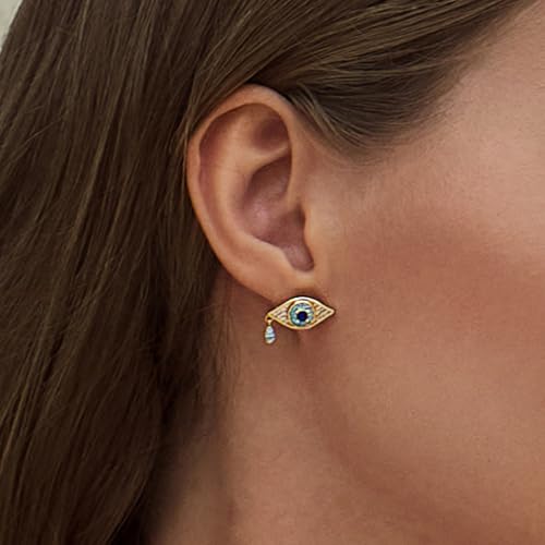 Cicy Bell 18k Gold Plated Earrings for Women Trendy Hypoallergenic Stud Drop Earrings Jewelry Accessory Gifts for Birthday Party3