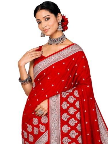 Image of Women's Glory Banarasi Satin Silk With Embroidered Design.