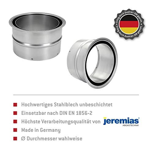 Foto von Doppelwandfutter + 2kg Schamottemörtel. Doppelwandfutter in unterschiedlichen Ø zum anschließen von Rauchrohr, Stahlrohr, Ofenrohr. Der richtige Anschluss für Ofen/Kamin. (Ø 150)