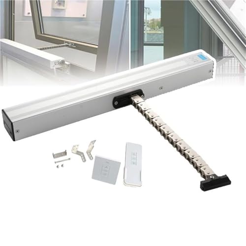 Abridor de ventana eléctrico para ventilación automática en salones de techo alto
