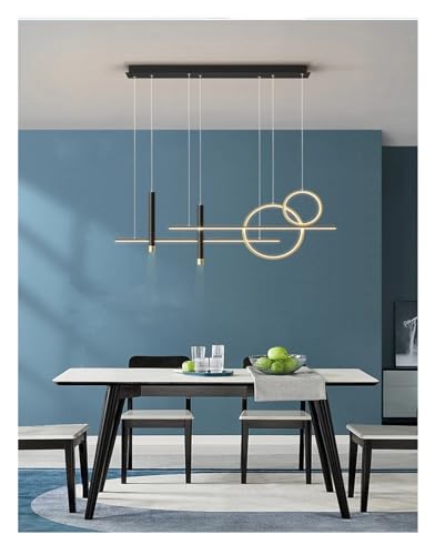 Pendentif suspendu LED moderne en aluminium brossé pour bar intérieur