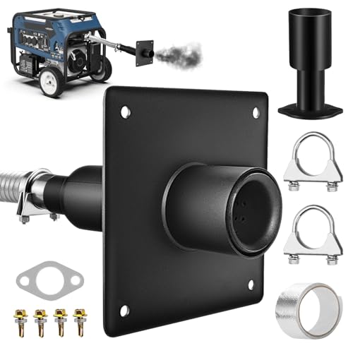 Kit de silenciador de escape para generador Firman, placa de montaje aislada, reducción del 52% en ruido, ventilación segura
