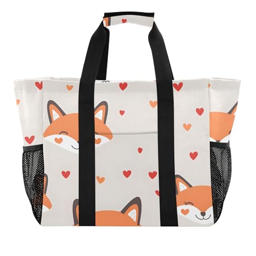 Sac de plage imperméable Cute Fox idéal pour la piscine et le voyage