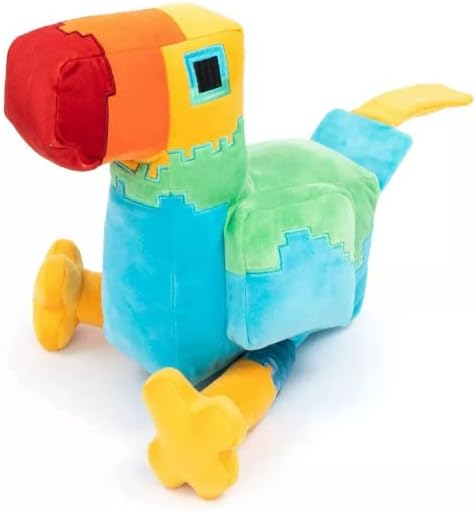 Minecraft Parrot Pillow Buddy - Muñecas suaves de felpa básicas de 13 pulgadas, juguetes coleccionables inspirados en videojuegos, regalos para